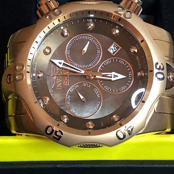 Chocolate Gold Shaq Invicta Watch - Picture 1 of 6